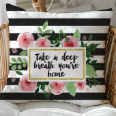 深い息を飲むホームウォーターの色のバラ クッション