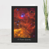 深い悔やみや弔慰、遺族 カード (正面)