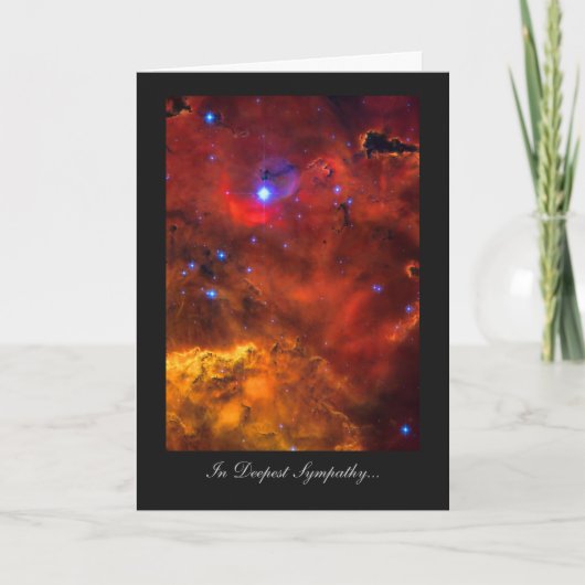 深い悔やみや弔慰、遺族 カード (正面)