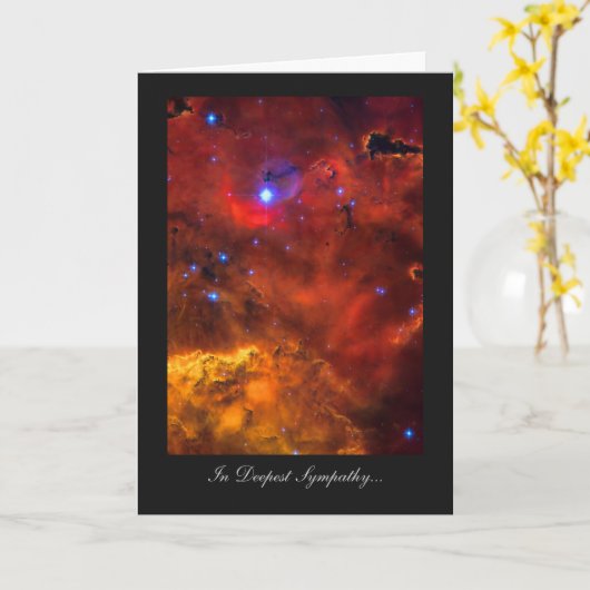 深い悔やみや弔慰、遺族 カード (黄色い花)