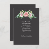 深い悲しみ悔やみや弔慰サンキューカード (正面/裏面)