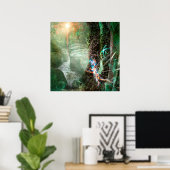 深い林元素スプライト ポスター (ホームオフィス)