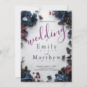 深い森のロマンチックなウェディング 招待状 (正面)