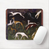 深い森の中世グレイハウンド マウスパッド (マウス)