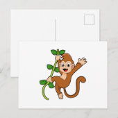 深い森の猿 ポストカード (正面/裏面)