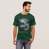 深い森林盆地Geography Tシャツ (正面フル)