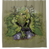 深い森林魔法 シャワーカーテン (正面)