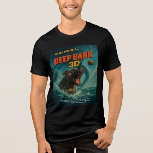 深い樹皮3D:自分自身を鍛える トライブレンドTシャツ (正面)