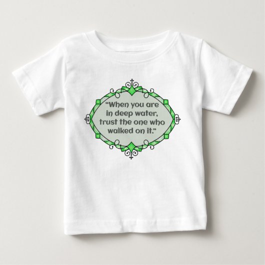 深い水の平和 ベビーTシャツ (正面)