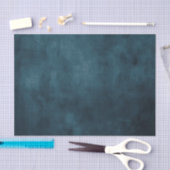 深い水銀ティール(緑がかった色)青動揺してヴィンテージ組織 薄葉紙 (クラフト)