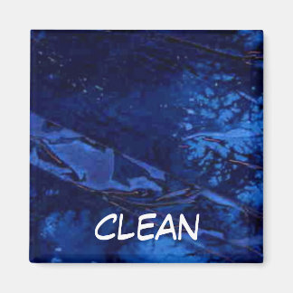 「深い水」抽象芸術食洗機状態磁石 マグネット