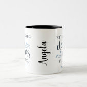 深い水 聖書の詩の贈り物を励ます ツートーンマグカップ (中央)