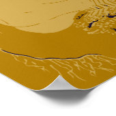 深い海のアート型枠 ポスター (角)