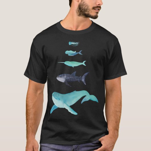 深い海の底 Tシャツ (正面)