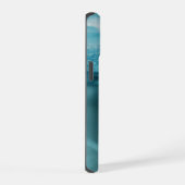 深い海の景色 iPhone 15ケース (右側面)