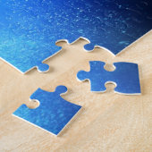 深い海シャークシルエット ジグソーパズル (側面)