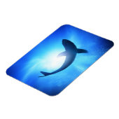 深い海シャークシルエット マグネット (左側)