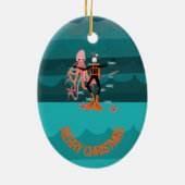 深い海ダイバーズクリスマス セラミックオーナメント (裏面)