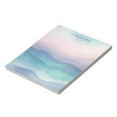 深い海水カラーブルー層グラデーション ノートパッド (回転)