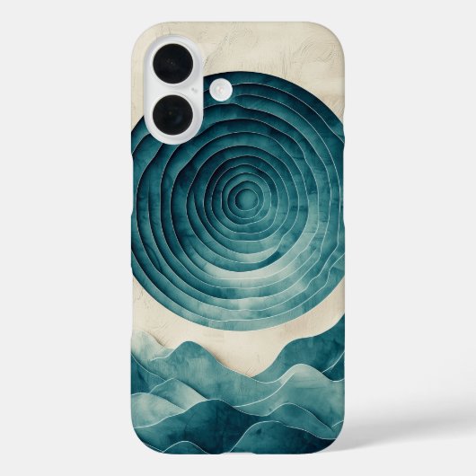深い海渦電話ケース Case-Mate iPhoneケース (裏面)