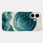 深い海渦電話ケース Case-Mate iPhoneケース (裏面 (横))