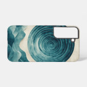 深い海渦電話ケース SAMSUNG GALAXYケース (裏面横)