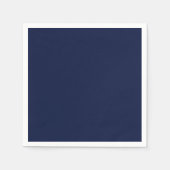 深い海軍無地の、海軍、海軍、プレーン海軍 スタンダードカクテルナプキン (正面)