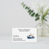 深い海魚釣り船 名刺 (スタンド正面)