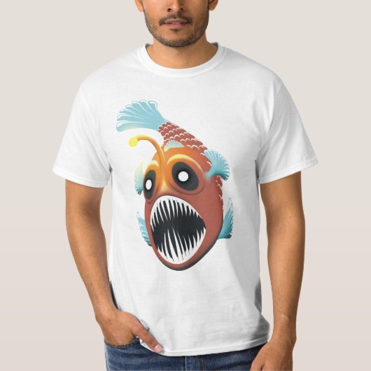 深い海魚 Tシャツ (正面)