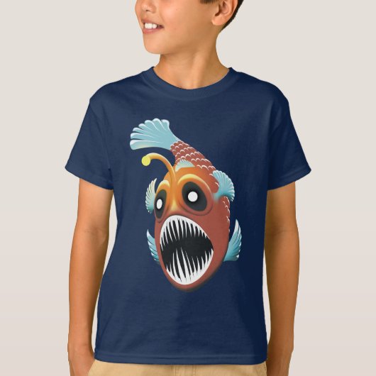 深い海魚 Tシャツ (正面)