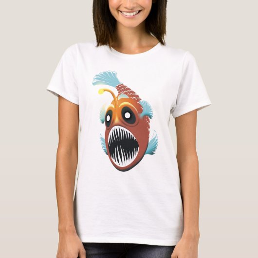 深い海魚 Tシャツ (正面)