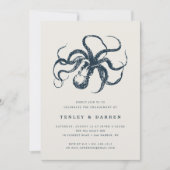 深い海 |婚約パーティ招待状 招待状 (正面)