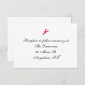 「深い海」披露宴カード 招待状 (正面/裏面)