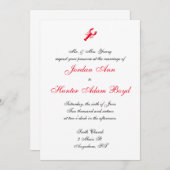 「深い海」結婚式招待状 招待状 (正面/裏面)