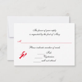 「深い海」 RSVP/リプライ・カード 出欠カード