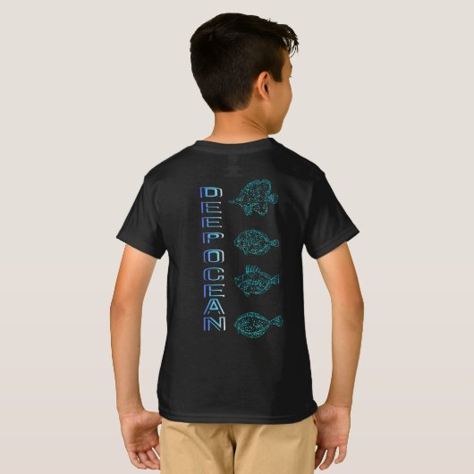 深い海 Tシャツ (裏面フル)