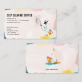 深い清掃作業員 名刺 (正面/裏面)