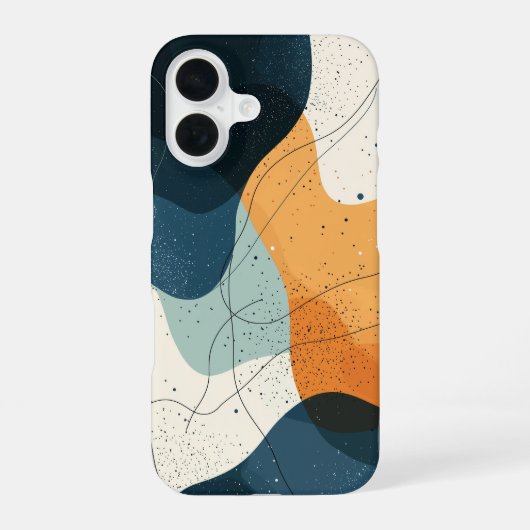 深い潮層 iPhone 16ケース (裏面)