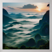 深い熱帯性東南アジアのジャングル ポスター (正面)