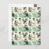 深い熱帯海シーコーラルシーシェルウォーターの色 ポストカード (正面/裏面)