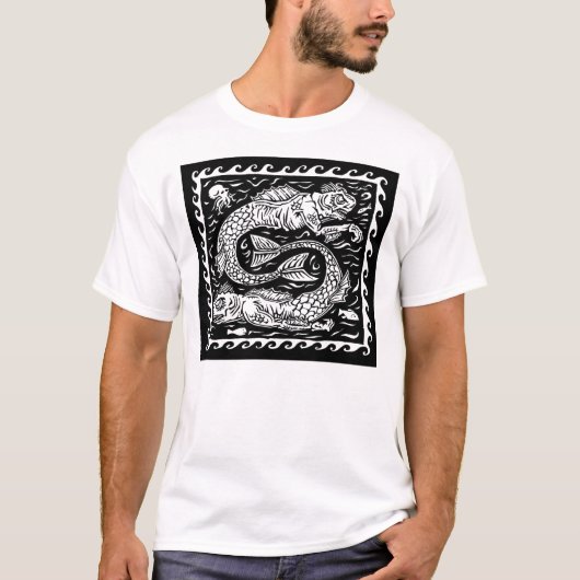 深い物-白いTシャツ Tシャツ (正面)