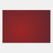 深い王室の赤無地のクリスマス ラッピングペーパーシート (正面2)