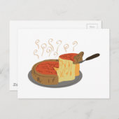 深い皿ピザ ポストカード (正面/裏面)