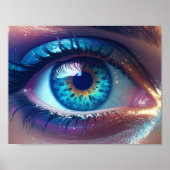 深い知恵の愛情のこもった目のポスター ポスター (正面)