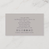 深い砂 | ベイ無地のジ中性 名刺 (裏面)