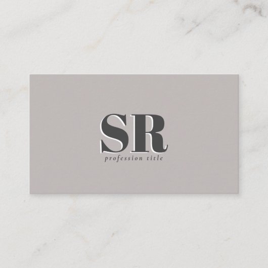 深い砂 | ベイ無地のジ中性 名刺 (正面)