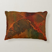 深い秋リッチ自然抽象芸術秋 アクセントクッション (裏面)