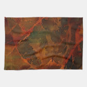 深い秋リッチ自然抽象芸術秋 キッチンタオル (横)