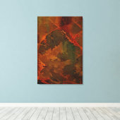 深い秋リッチ自然抽象芸術秋 キャンバスプリント (インサイチュ (ウッドフロア))