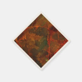 深い秋リッチ自然抽象芸術秋 スタンダードカクテルナプキン (角)